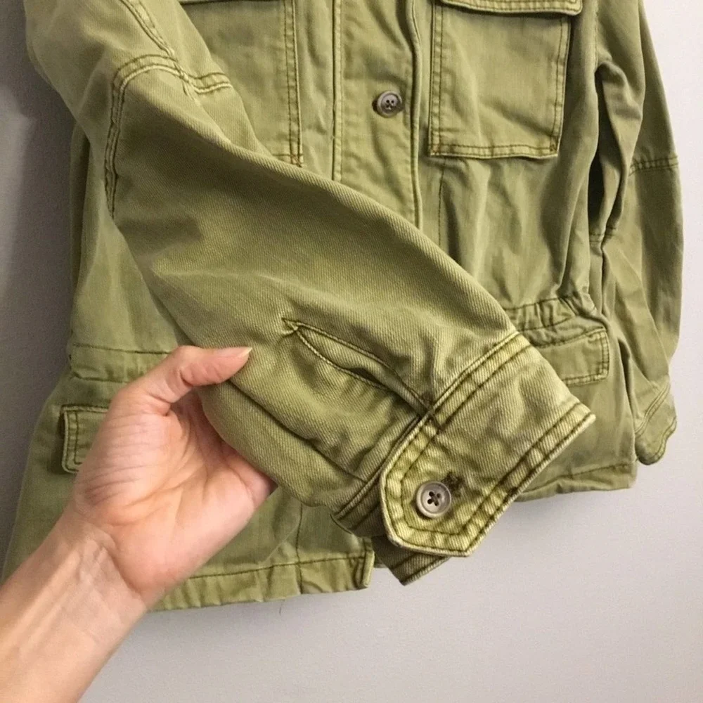 Free People Seize The Day Military Oversized Jacket Size XS